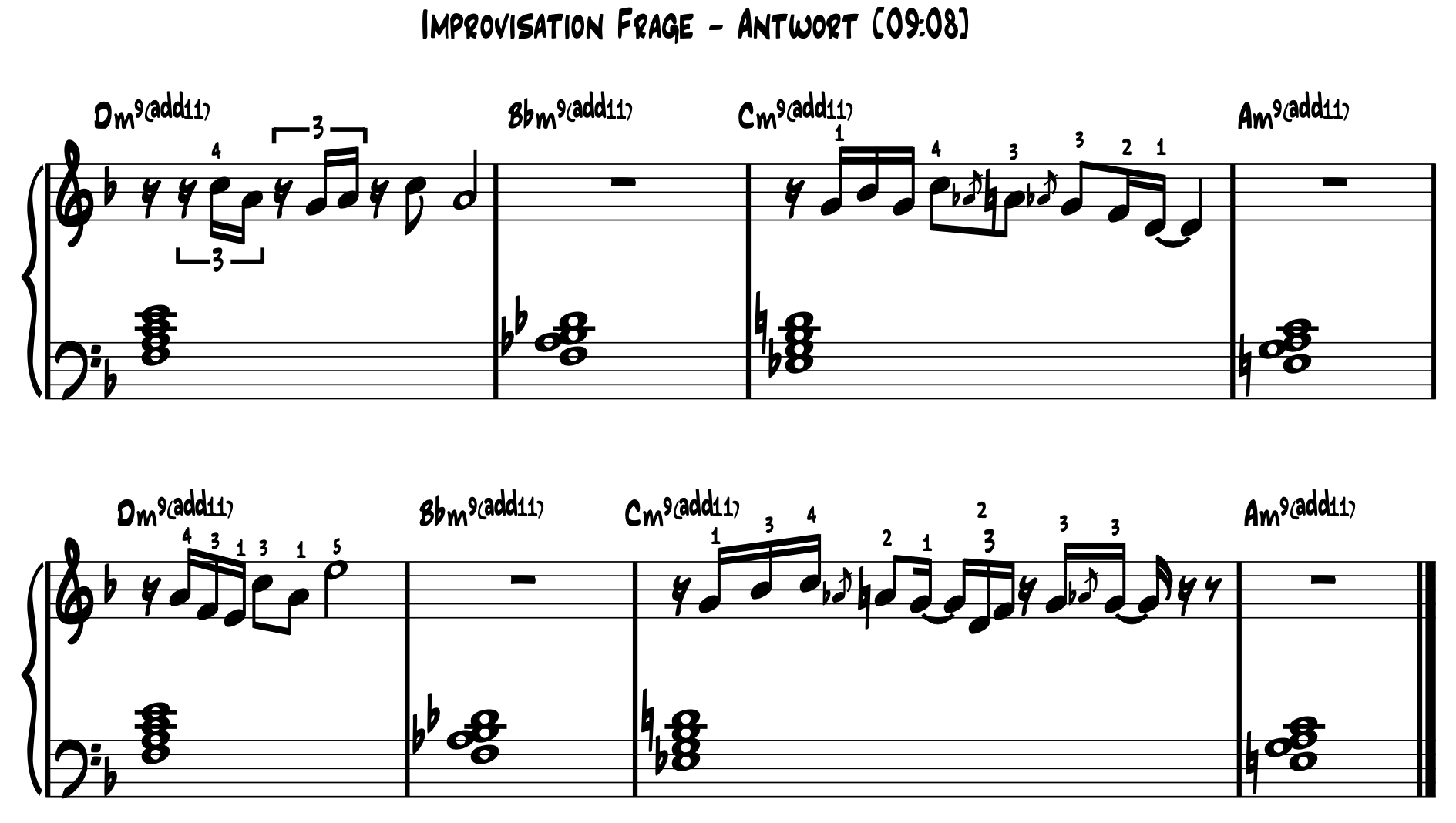 Kenny Barron Jazz Piano Voicings (+ Smooth Jazz Improvisation) 